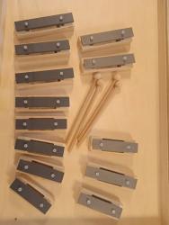 Металлофон разборный (глокеншпиль) сопрано 8 нот+ 5 полутонов, 13 палочек, в кейсе SINKOPA SGBS13