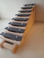 Металлофон разборный (глокеншпиль) сопрано 8 нот, с подставкой-