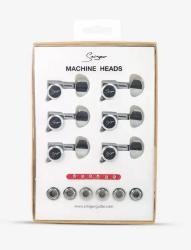 Колки для гитары, локовые, 6л, хром SMIGER STA-30B-CR