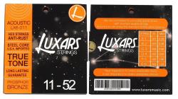 Комплект струн для акустической гитары, фосфорная бронза, 11-52 SMIGER LX6-011
