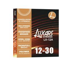 Комплект струн для 12-струнной акустической гитары, фосфорная бронза, 12-52 SMIGER LX12-A