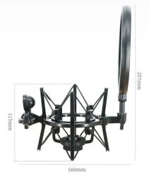 Амортизатор для микрофона, с поп-фильтром SUPERFIX XMJ11BP1