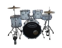 Барабанная установка (2 коробки), белая TJW JW225-TF-WH