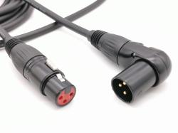 Кабель микрофонный XLR-M-F, прямой/угловой, 5м ZZ-CABLE E62-XLR-MR-F-0500-0