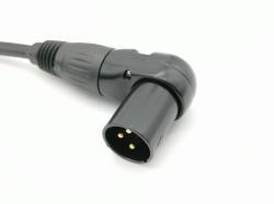 Кабель микрофонный XLR-M-F, прямой/угловой, 5м ZZ-CABLE E62-XLR-MR-F-0500-0