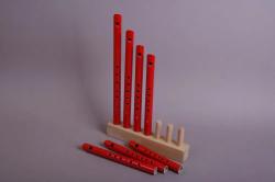 Комплект свирелей (7 тональностей: C,D,E,F,G,A,H) с подставкой МАСТЕРСКАЯ СЕРЕБРОВА MS-DU-SV-02