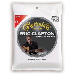 Струны для акустической гитары, именной комплект Eric Clapton, калибр 12-54, фосфор/ бронза MARTIN MEC12 Eric Clapton Signature Strings 92/8 Phosphor Bronze Light 12-54