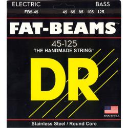 Струны для 5-струнной бас-гитары, калибр 45-125 DR STRINGS FB5-45 Fat Beam Bass Medium 5-String 45-125