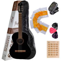 Гитара классическая в наборе FLIGHT C-120 BK PACK