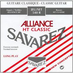 Струны для классической гитары, нейлон, нормальное натяжение SAVAREZ 540R Alliance HT Classic Normal Tension