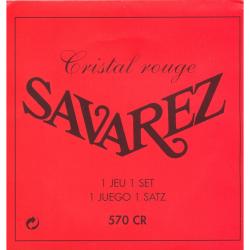 Струны для классической гитары, нейлон, нормальное натяжение SAVAREZ 570CR Cristal Rouge Normal Tension