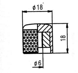 Ручка потенциометра GUYKER NS005 BK-1
