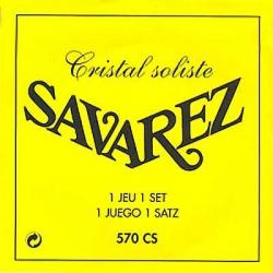 Струны для классической гитары, нейлон, сильное натяжение SAVAREZ 570CS Cristal Soliste High Tension