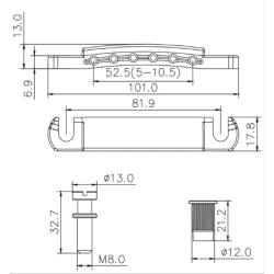 Струнодержатель GUYKER GS001 CR