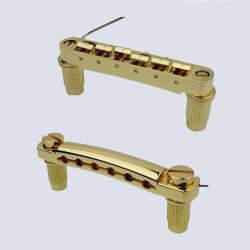 Струнодержатель GUYKER guitar bridge GM003+GS001 Gold