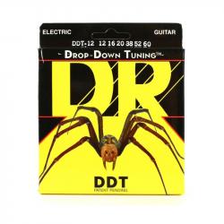 Струны для электрогитары, калибр 12-60 DR STRINGS DDT-12 Drop-Down Tuning Electric Extra Heavy 12-60