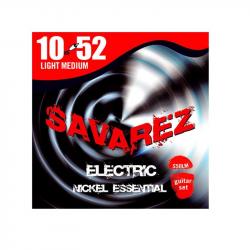 Струны для электрогитары, калибр 10-52, чистый никель SAVAREZ S50LM Electric Nickel Essential Light Medium 10-52