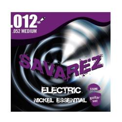 Струны для электрогитары, калибр 12-52, чистый никель SAVAREZ S50M Electric Nickel Essential Medium 12-52