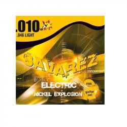 Струны для электрогитары, калибр 10-46, никелевое покрытие SAVAREZ X50L Electric Nickel Explosion Light 10-46