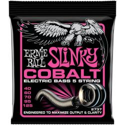 Струны для бас-гитары 5 струнной ERNIE BALL 2737 Cobalt Slinky Super 40-125