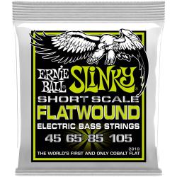 Струны для бас-гитары ERNIE BALL 2818 Flatwound Slinky Regular Short Scale 45-105