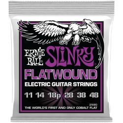 Струны для электрогитары ERNIE BALL 2590 Slinky Flatwound Power 11-48