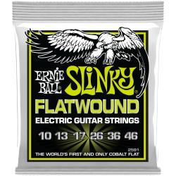 Струны для электрогитары ERNIE BALL 2591 Slinky Flatwound Regular 10-46