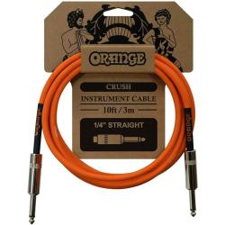 Кабель инструментальный, 3м, прямой/прямой джек, оранжевый ORANGE Crush 10ft Straight