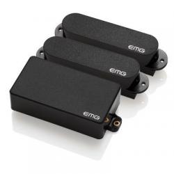 Комплект 2 сингла SA + хамбакер 60 + темброблок EMG SA/SA/60 Set Black