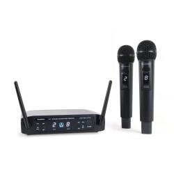 Цифровая радиосистема с 2 ручными передатчиками, 8 каналов, pi/4-DQP м AURASONICS Duet 20S2 Digital
