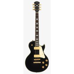 Электрогитара, форма LesPaul, P90, цвет черный SIRE L7V BK