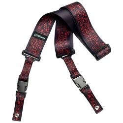 Ремень для гитары STEVE VAI CLIPLOCK® — ART GUITAR STRAP BLACK, Серия Cliplock Guitar Straps, Матери... DIMARZIO DD2243