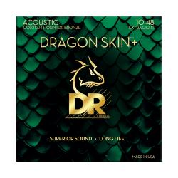 Струны для акустической гитары, Калибр: 10-48, Серия: DRAGON SKIN+™, Обмотка: фосфористая бронза, По... DR STRINGS DAP-10