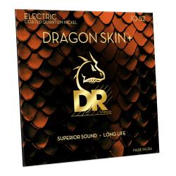 Струны для электрогитары, Калибр: 10-52, Серия: DRAGON SKIN+™, Обмотка: никель, Покрытие: микротонкое DR STRINGS DEQ-10/52