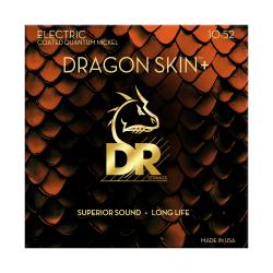 Струны для электрогитары, Калибр: 10-52, Серия: DRAGON SKIN+™, Обмотка: никель, Покрытие: микротонко... DR STRINGS DEQ-10/52