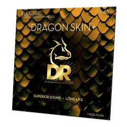 Струны для электрогитары, Калибр: 9-46, Серия: DRAGON SKIN+™, Обмотка: никель, Покрытие: микротонкое DR STRINGS DEQ-9/46