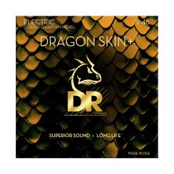 Струны для электрогитары, Калибр: 9-46, Серия: DRAGON SKIN+™, Обмотка: никель, Покрытие: микротонкое DR STRINGS DEQ-9/46