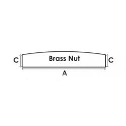 Заготовка под порожек латунная (A=41.5mm B=10.0mm C=9.0mm D=5.0mm) HOSCO NNB-5