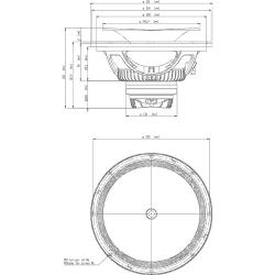 12'' динамик СЧ-драйв., неодим, 8 Ом, 800 Вт AES, 102 дБ, 80...5500 Гц EIGHTEEN SOUND 12NCX750H/8
