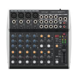 Микшер, 12 каналов, 4 микрофонных предусилителя, USB, FX процессор (100пре BEHRINGER XENYX 1202SFX
