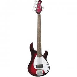Пятиструнная бас-гитара MusicMan Stingray, цвет красный OLP MM3F R