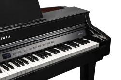 Цифровой рояль, банкетка, полиф. 256, цвет черный KURZWEIL CUP G1W BP