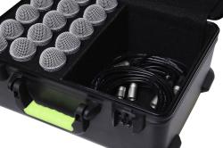 Пластиковый кейс для 15 проводных микрофонов GATOR SH-MICCASE15