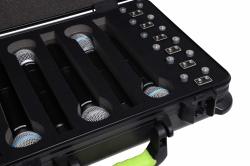 Пластиковый кейс для - 6 беспроводных микрофонов GATOR SH-MICCASEW06