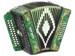 Гармонь «Шуйская» 25х25-III, зеленая ШУЙСКАЯ ГАРМОНЬ SZ51XL-C-GR