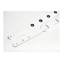 Leather Custom Ремень для гитары, кожаный, белый FIDEL FL7000054CU