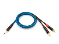 Кабель аудио 3.5мм-2хRCA, 1.25м, в оплетке ZZ-CABLE G45-3,5-2RCA-0125-Z