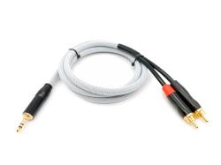 Кабель аудио 3.5мм-2хRCA, 1.25м, в оплетке ZZ-CABLE G45-3,5-2RCA-0125-Z