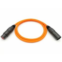 Кабель микрофонный (балансный), оранжевый, 1м ZZ-CABLE E1-XLR-M-F-0100-3