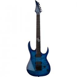 Электрогитара, цвет синий SOLAR GUITARS S1.6ET LTD Quilted Ocean Blue